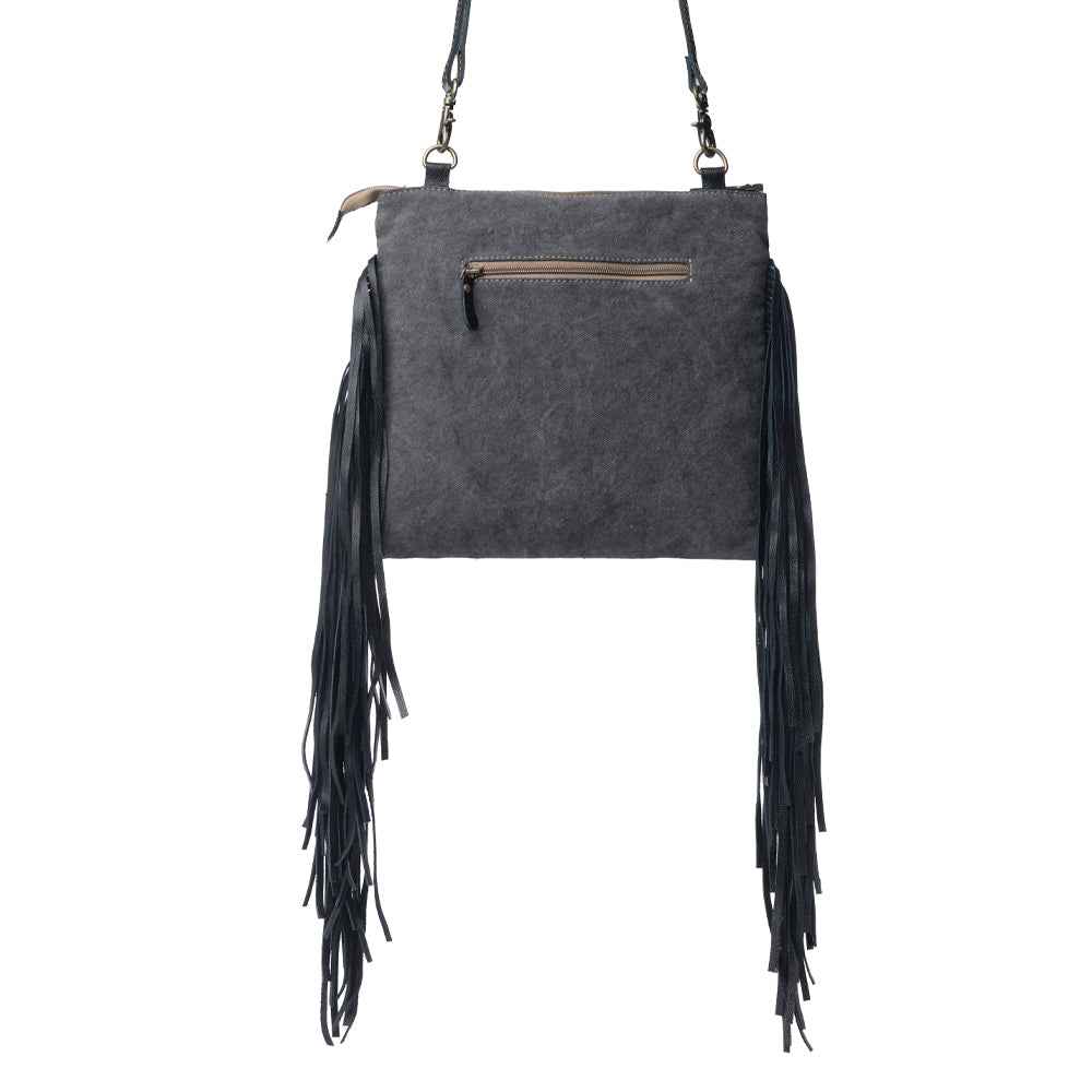 Tumbleweed Trail Fringed Hand-Tooled Bag