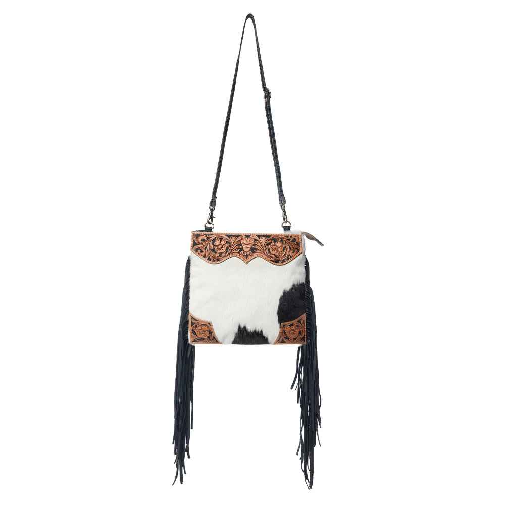 Tumbleweed Trail Fringed Hand-Tooled Bag
