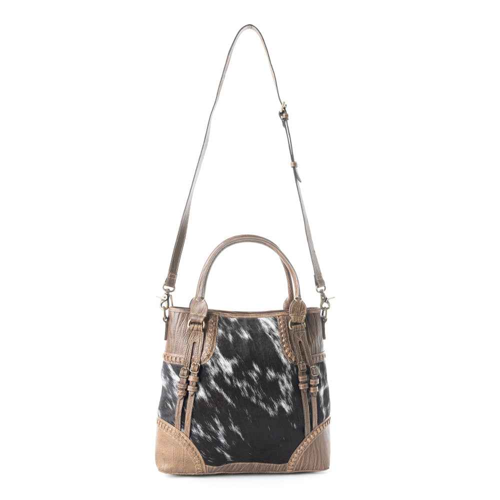Crawford Canyon Tall Leather Hairon Bag
