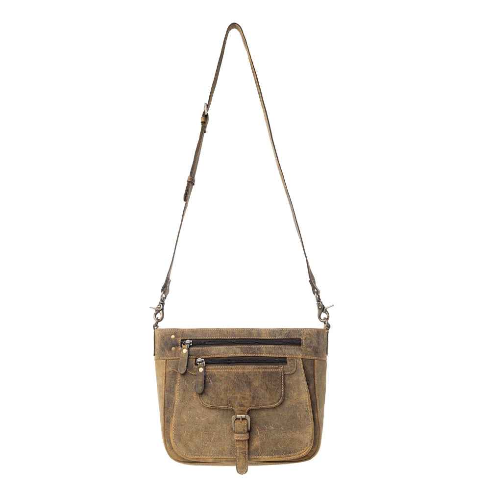 Lawson Roundup Satchel Leather & Hairon Bag