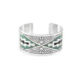 Day Rise Etched Metal Cuff Bracelet