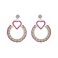 Full Circle Love Beaded Earrings
