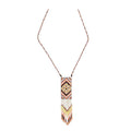 History of Min Beaded Tribal Inspired Necklace
