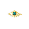 Theia Eye Gold Tone Ring With Stone Set