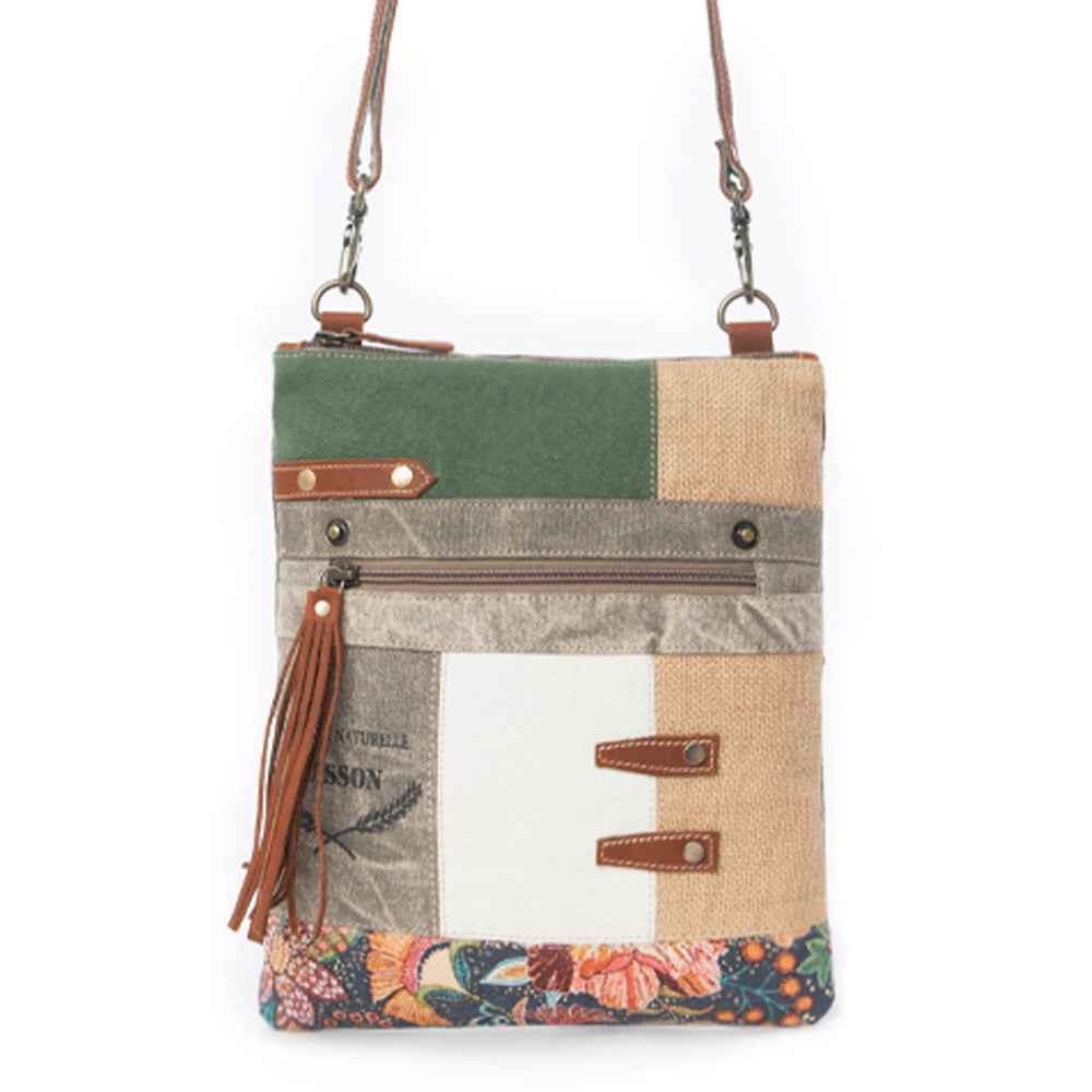 Boulangerie Floral Trim Crossbody Bag