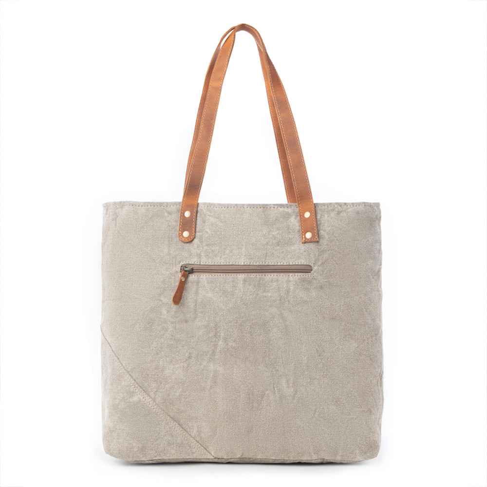 Boulangerie Floral Trim Tote Bag