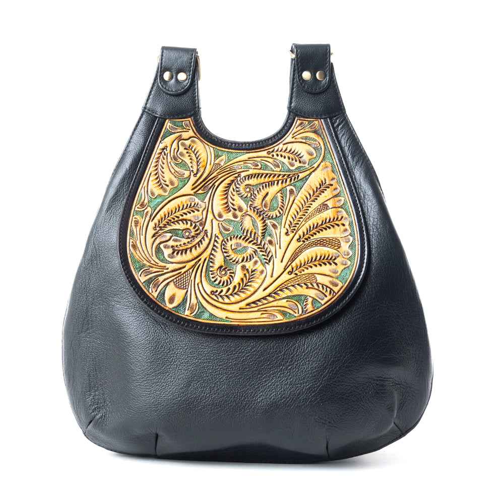 Minah Vista Hand-Tooled Bag
