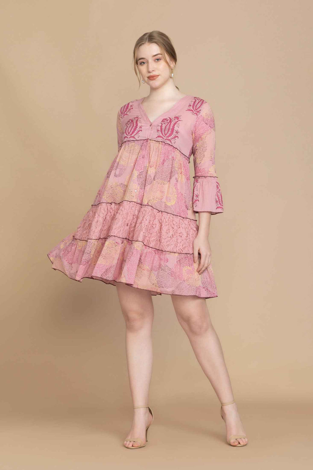Pond Blossom Babydoll Dress