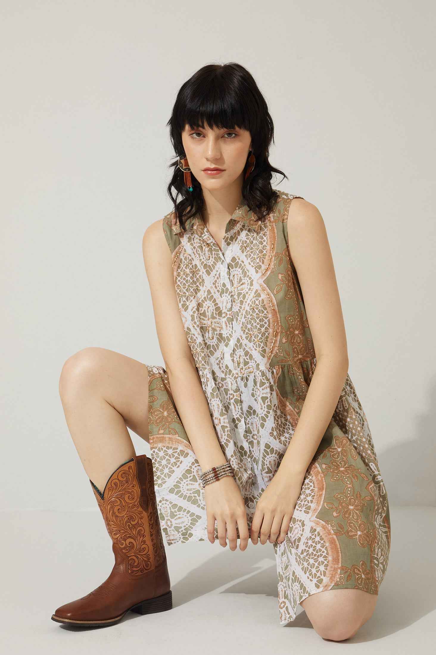 Bohera Zeeva Bead Accent Dress