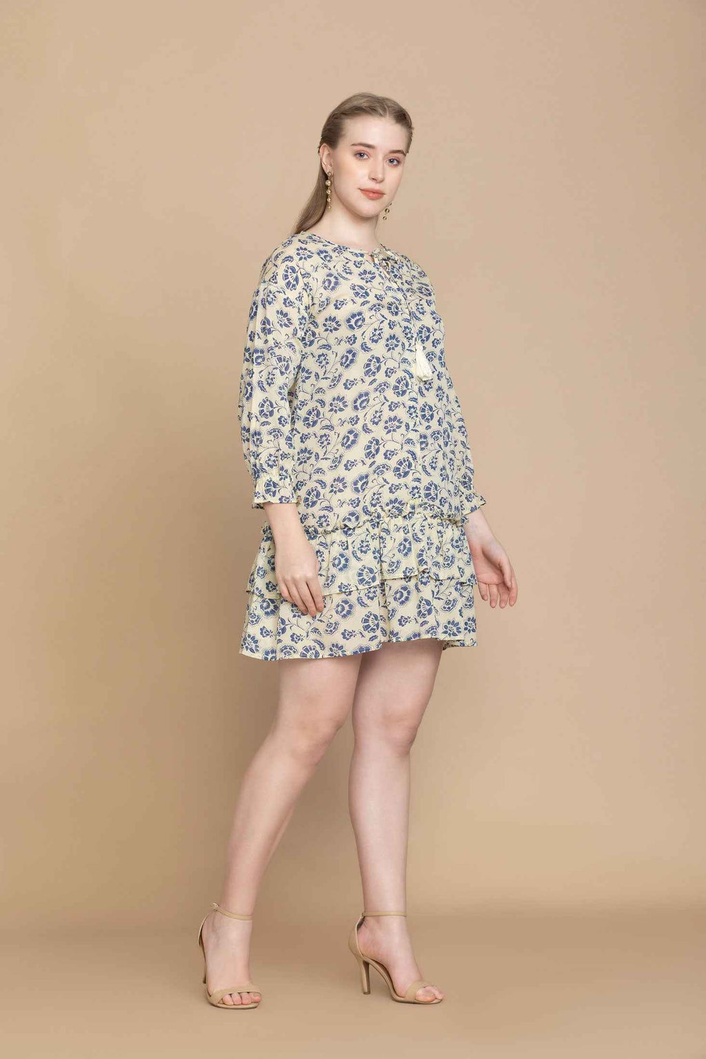 Bohera Arial Floral Ruffle Tiered Dress