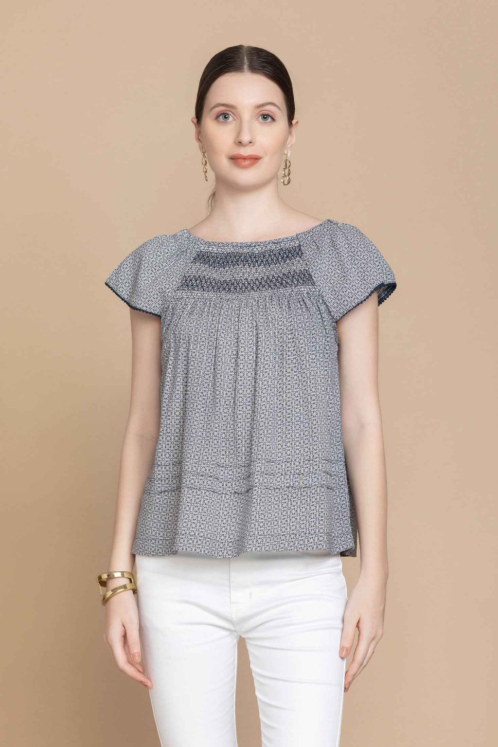 Bohera Hanna Jo Embroidered Top