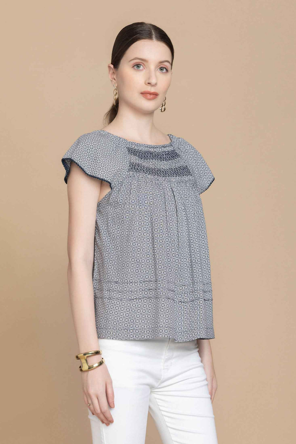 Bohera Hanna Jo Embroidered Top