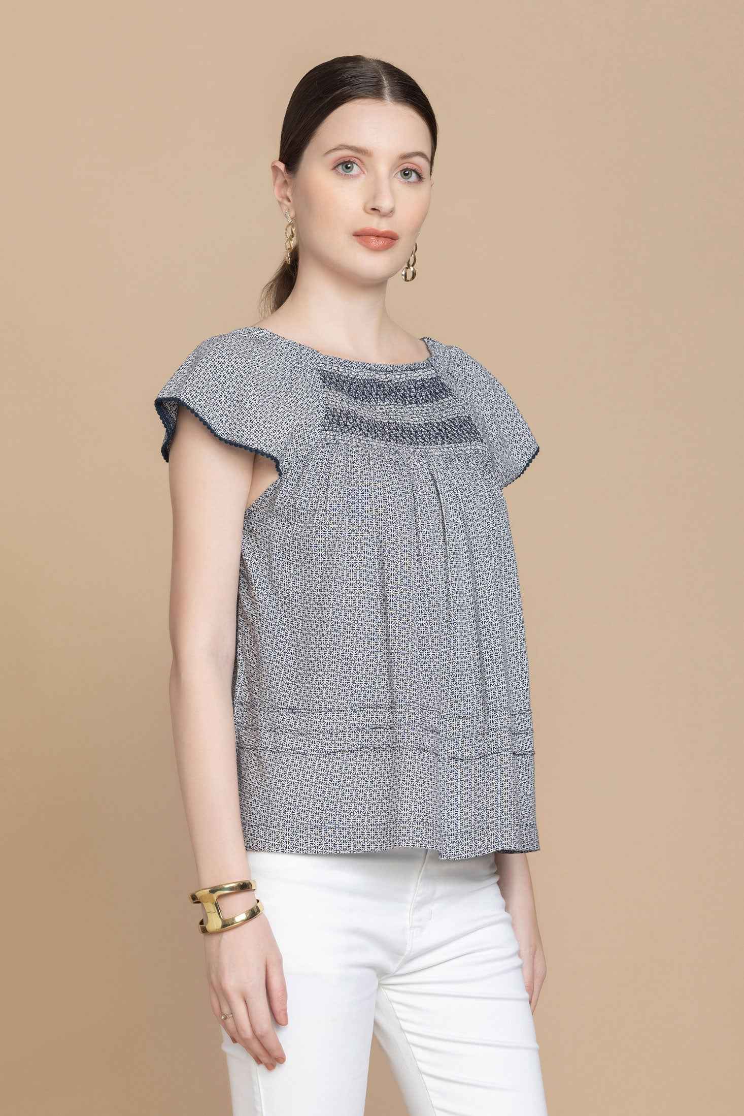 Bohera Hanna Jo Embroidered Top