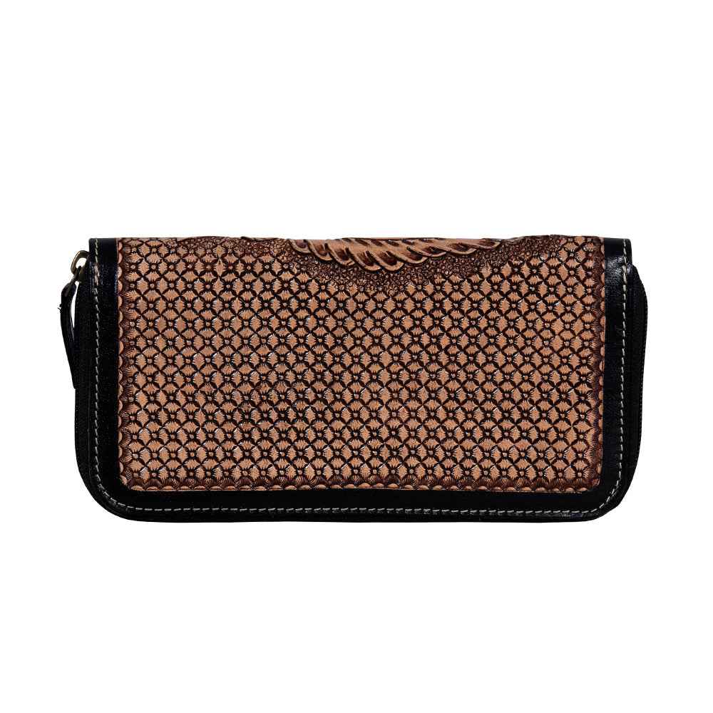 Spirit of the Herd Hand-Tooled Wallet