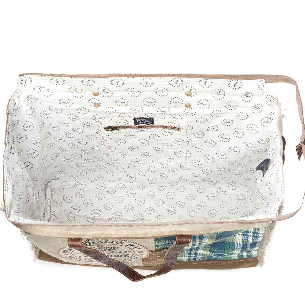 Blue Whales Bay Weekender Bag