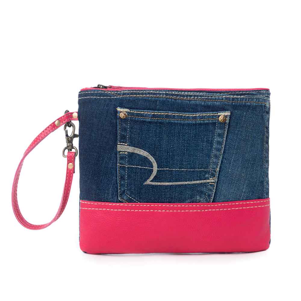 Charley Denim Pouch