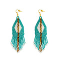 Beth Ridge Trail Beaded Earrings In Turquoise