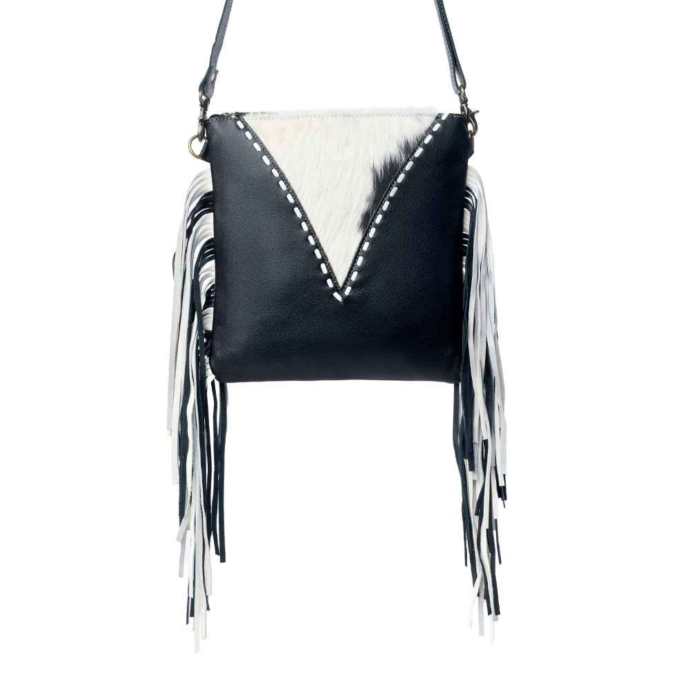 Myra Chilton Draw Hairon Concealed Carry Bag – Stylish Cowhide & Leather Crossbody with Adjustable Leather Strap