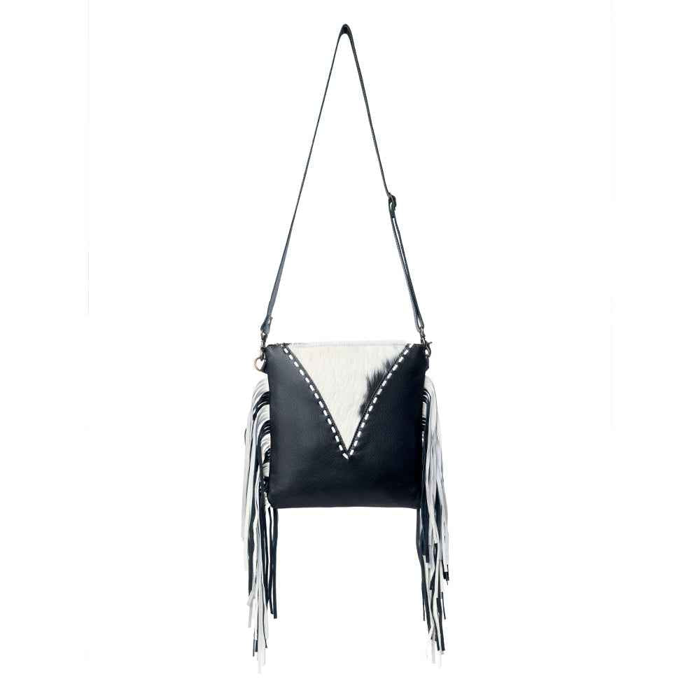 Myra Chilton Draw Hairon Concealed Carry Bag – Stylish Cowhide & Leather Crossbody with Adjustable Leather Strap