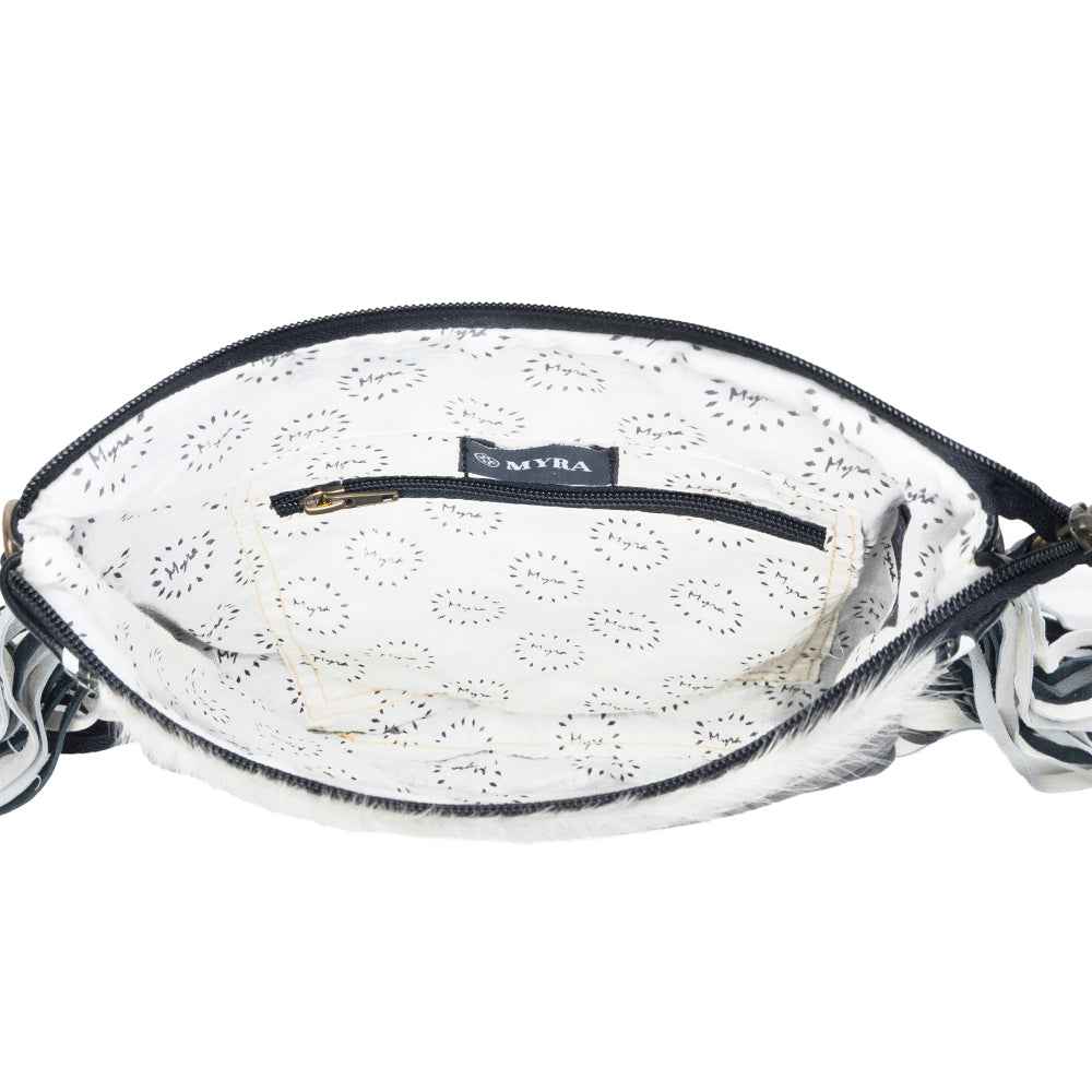 Myra Chilton Draw Hairon Concealed Carry Bag – Stylish Cowhide & Leather Crossbody with Adjustable Leather Strap