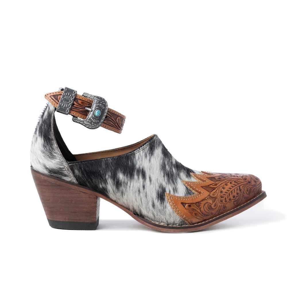 Zora Canyon Hair-On Hide Mules