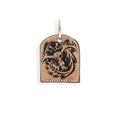 Mountain High Hand-tooled Leather Key Fob