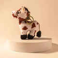 Myra Little Pinto Bag Charm in Ivory Spot