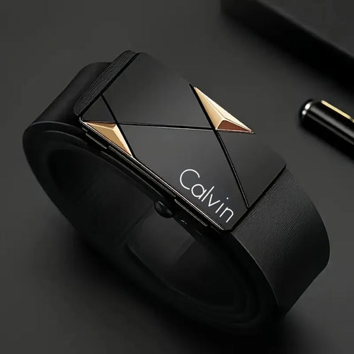 Stylish Men's PU Leather Belt - Fashion Belts for Daily Life, Leisure,