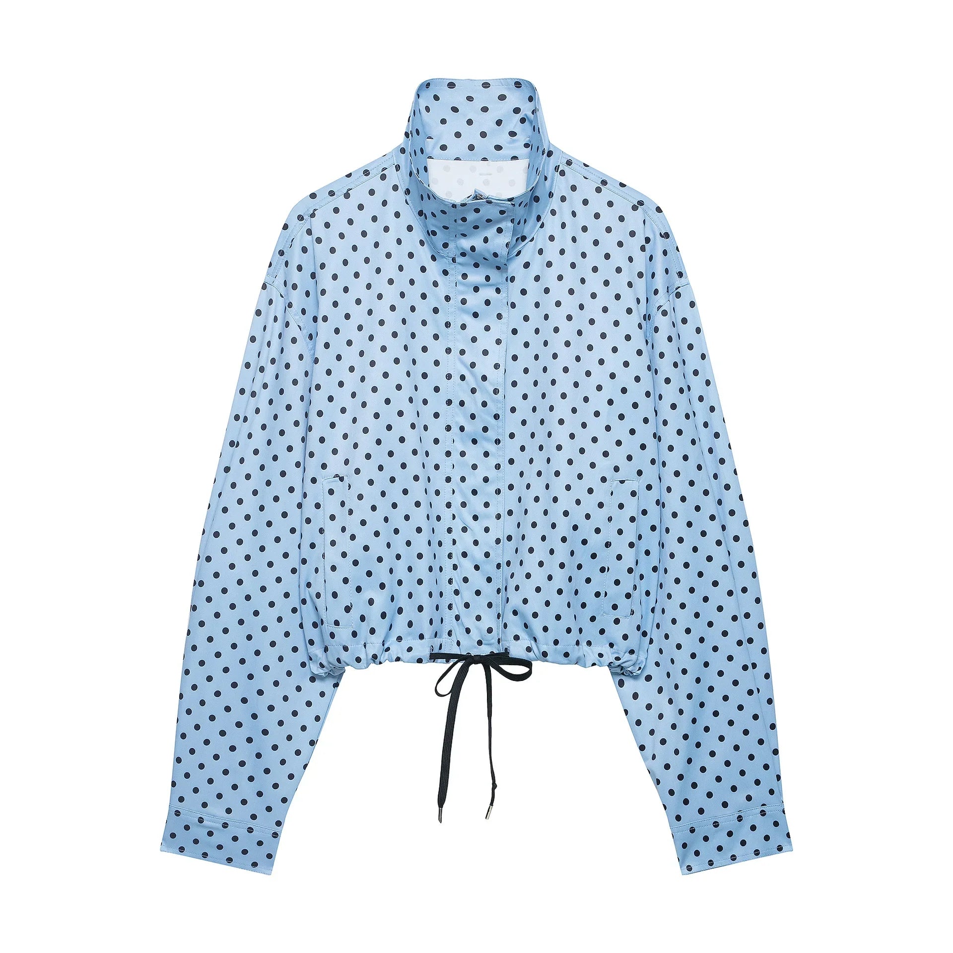 Polka Dot Print Jacket Two-Piece Set