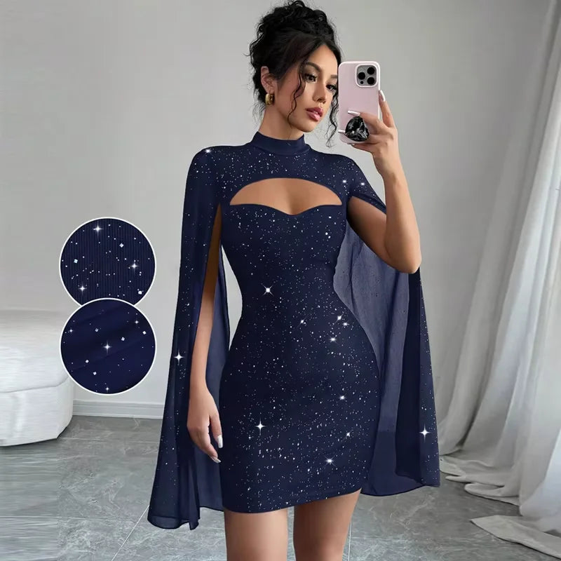 Dresses for Women New Long Sleeve Stand Collar Women Dress Slim Black Package Hip Dress Women Vestidos De Verano Mujer 2025 Q497 by Urban Fashion Icon