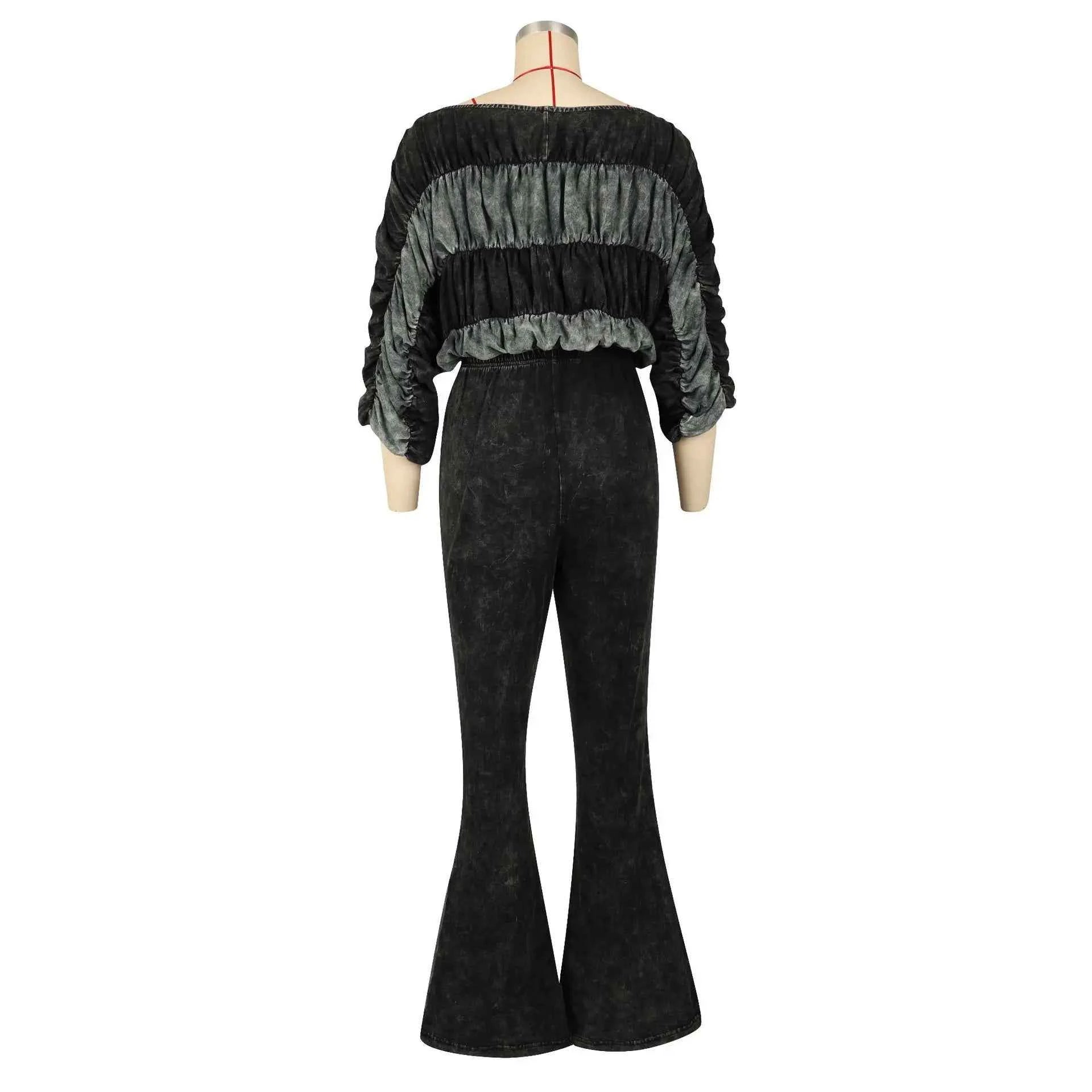Off Shoulder Flare Pants set
