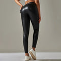 PU Leather Leggings Women Sexy Scrunch Butt Leggings Girls Faux Leather Pants High Waist Push Up Casual Leggings 6 Color by Urban Fashion Icon
