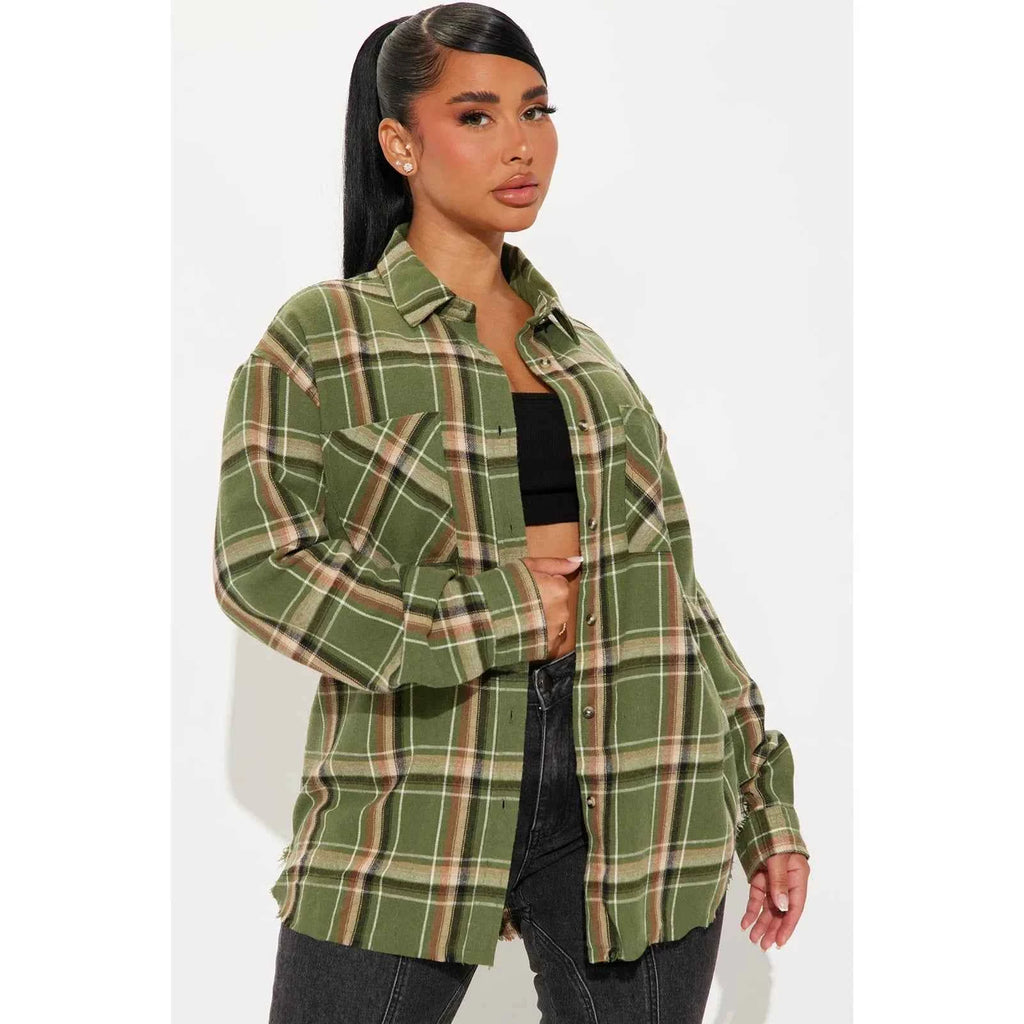 Set it Off Plaid Top