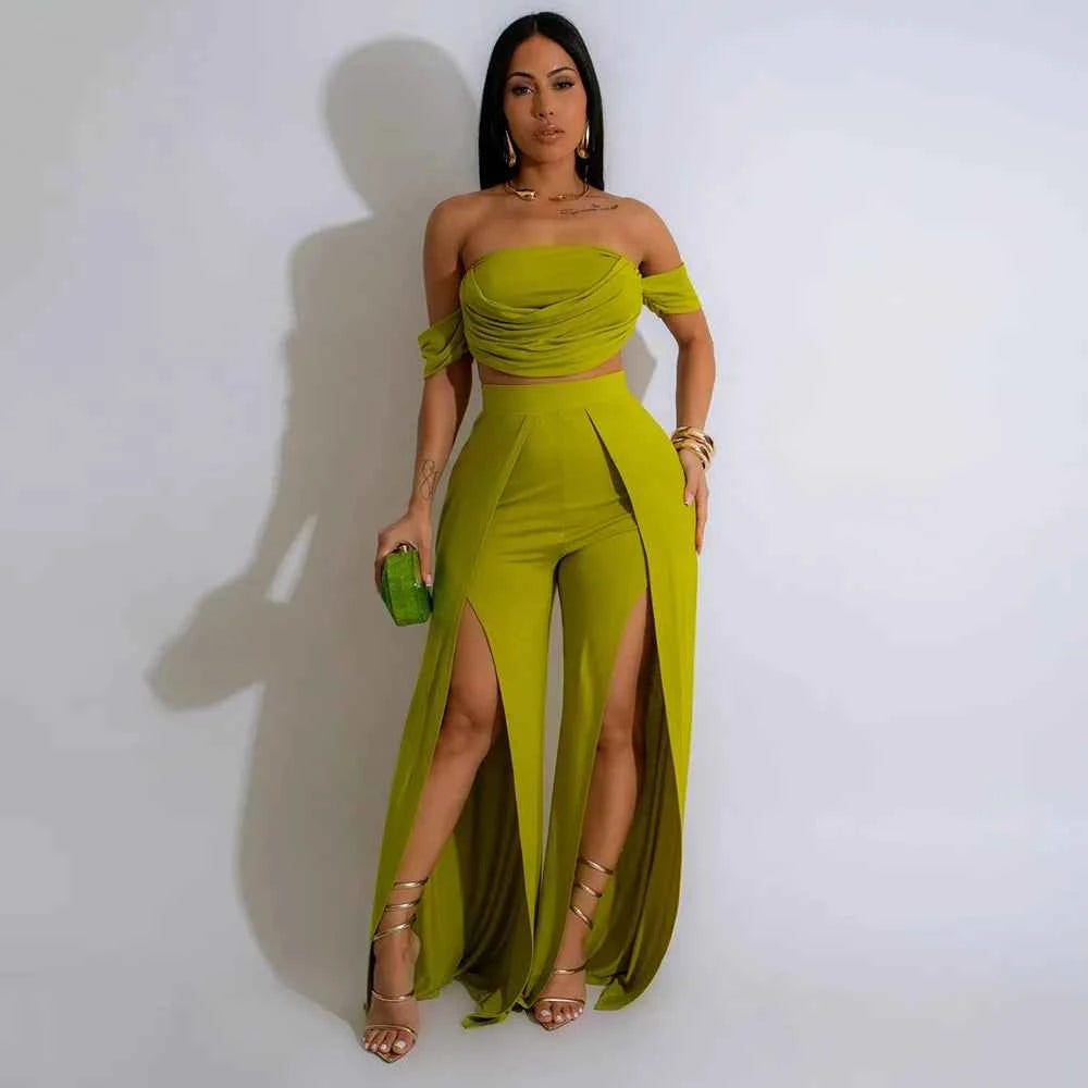 Sunset Wide Leg Pants Set