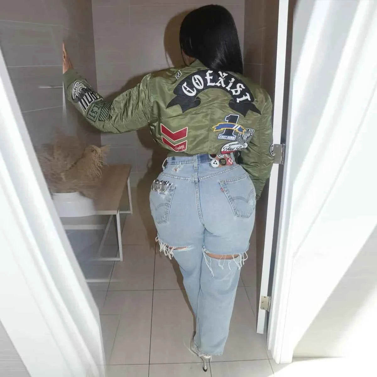 COEXIST Cropped Jacket