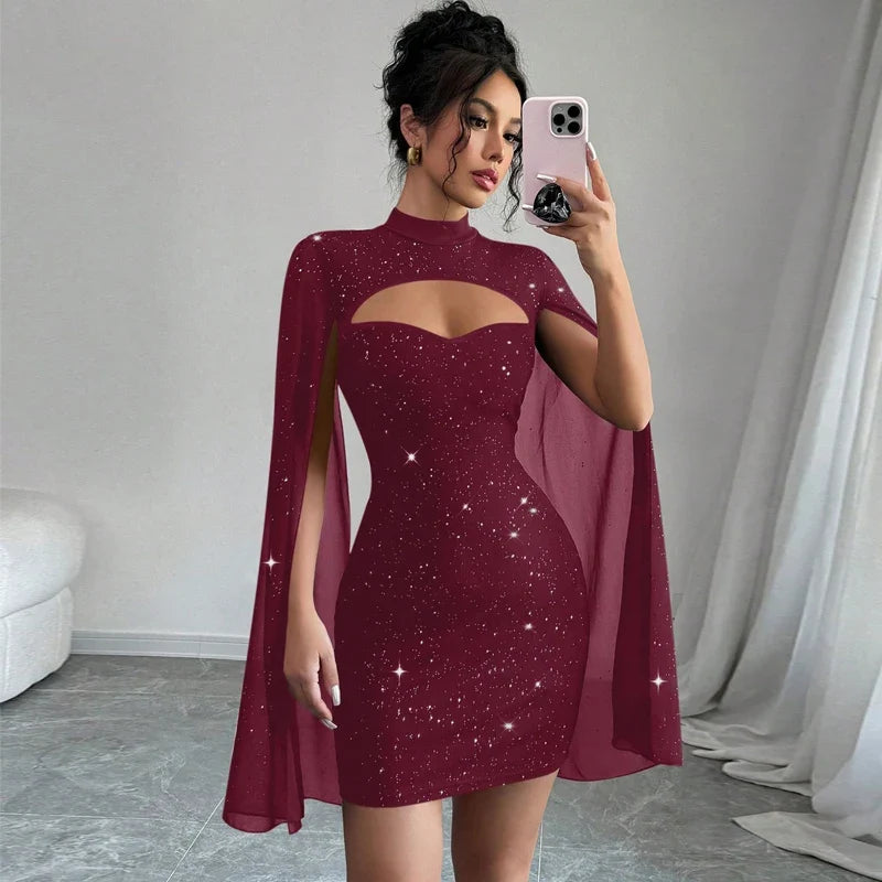 Dresses for Women New Long Sleeve Stand Collar Women Dress Slim Black Package Hip Dress Women Vestidos De Verano Mujer 2025 Q497 by Urban Fashion Icon