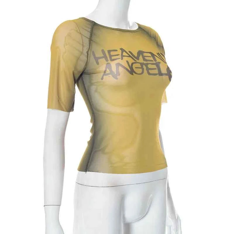 Heavenly Angel Mesh See Though Two-Piece Sets