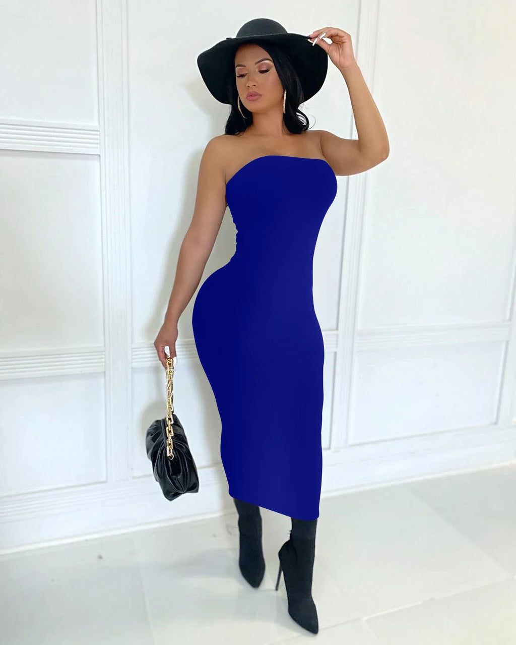 summer women's sexy sleeveless chest wrapped Long Beach Dress by nowadaysfashion
