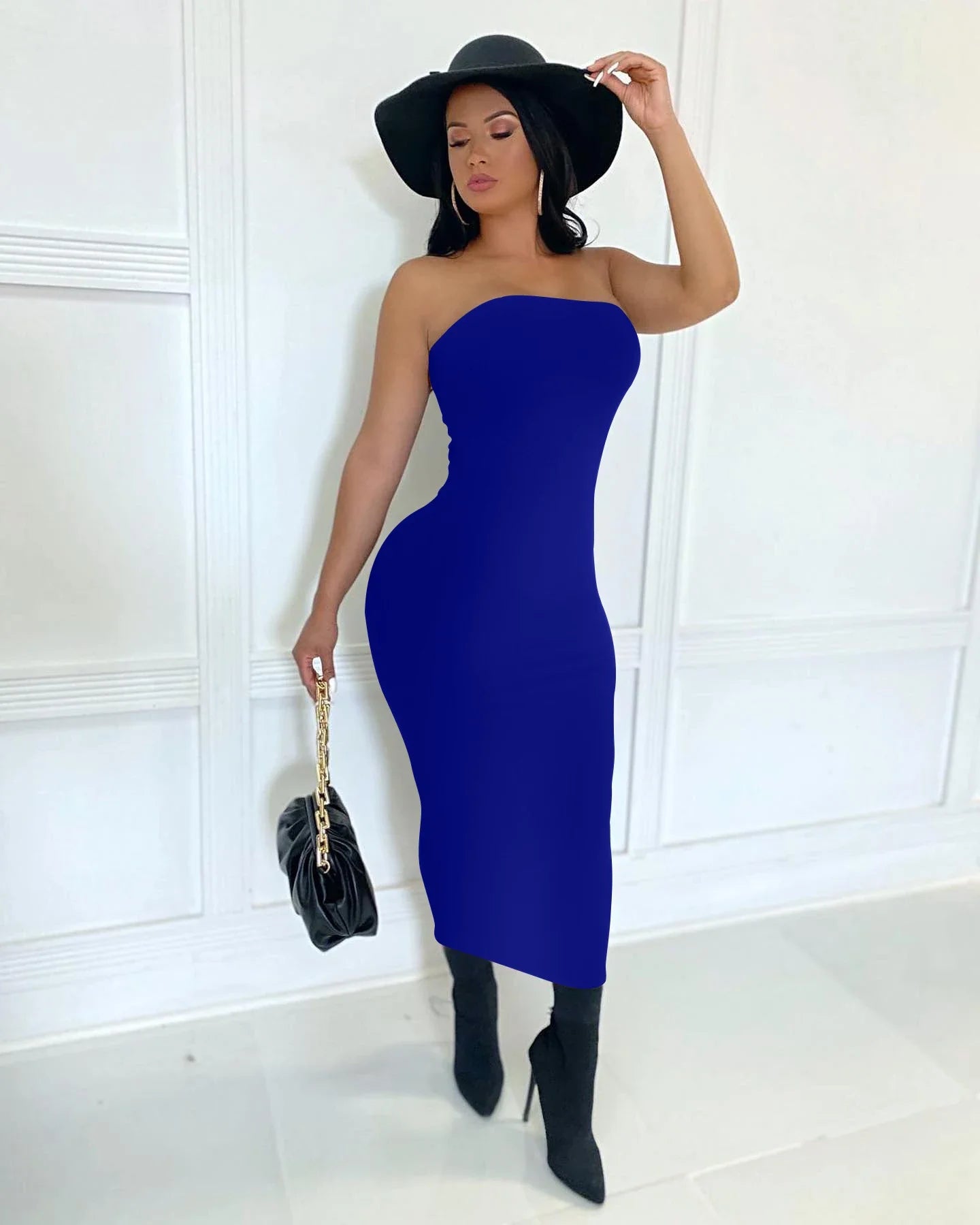 summer women's sexy sleeveless chest wrapped Long Beach Dress by nowadaysfashion