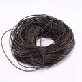 2/5 Meters/Lot 1-6mm Genuine Cow Leather Round Thong Cord DIY Bracelet