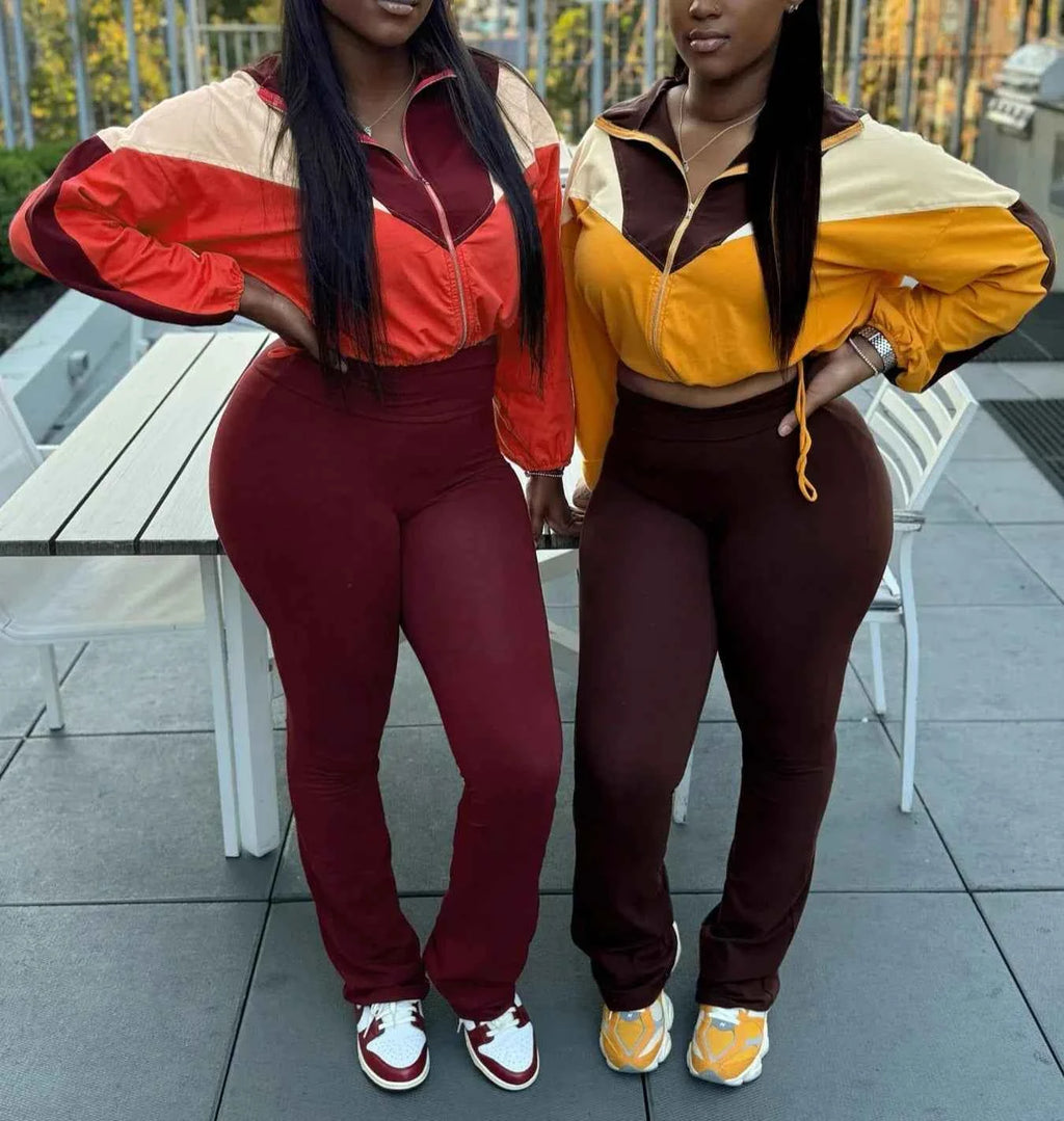 Just Cropped Tracksuit Set