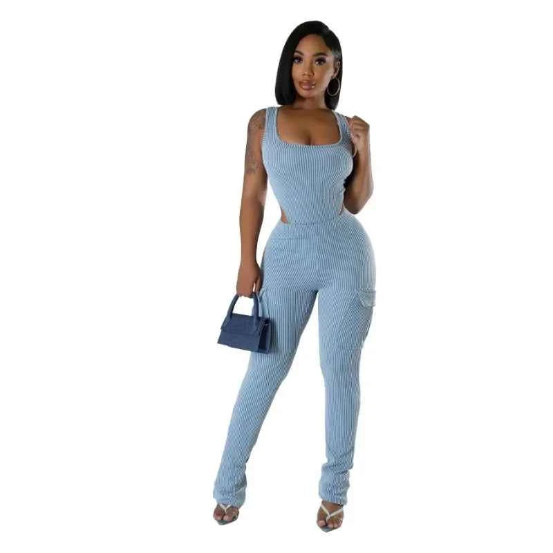 Cargo Pants with Pockets Set