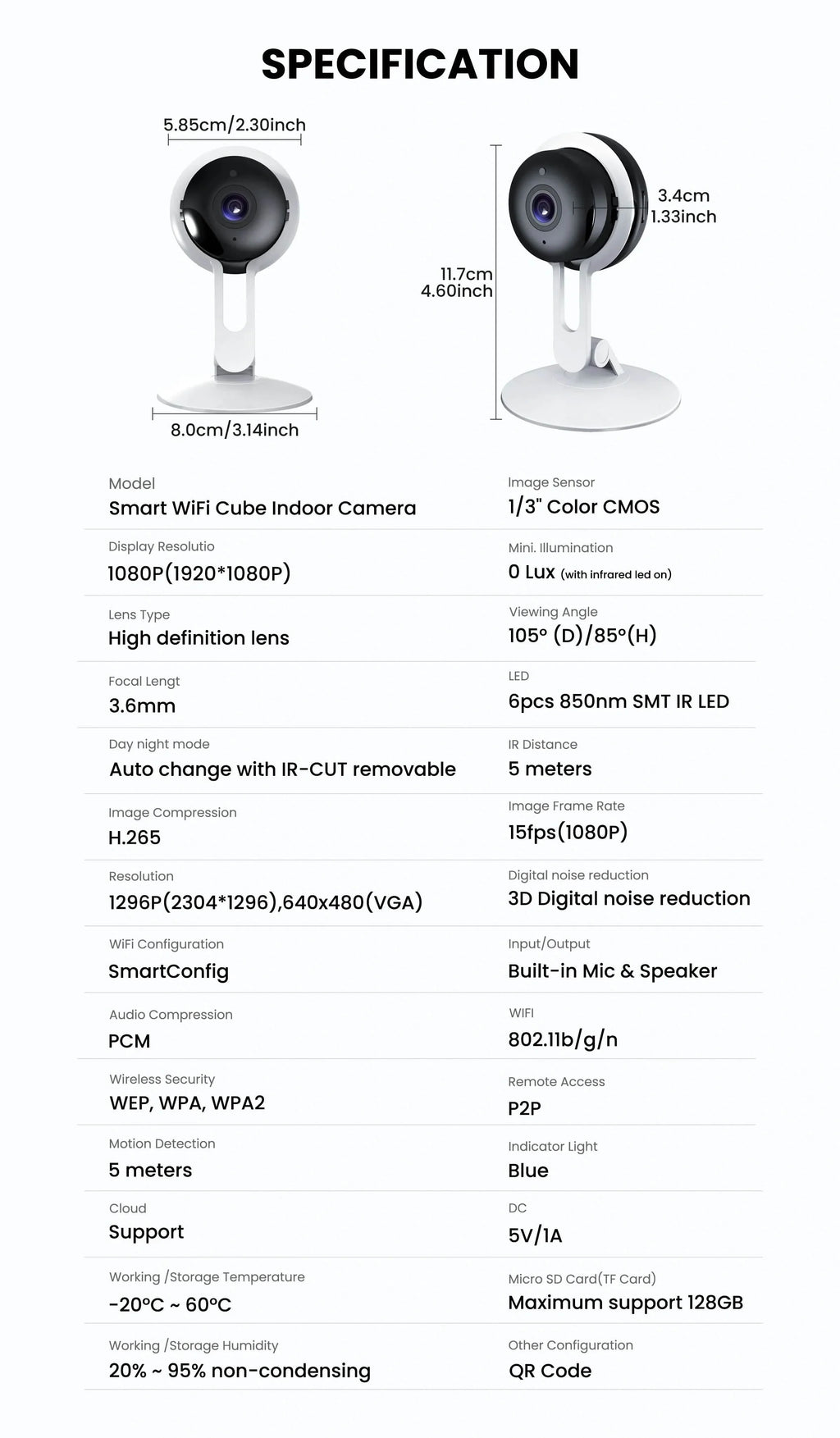 3MP Wireless Smart AI Home Security Camera – Two-Way Audio, Motion Detection, Night Vision by DailySale