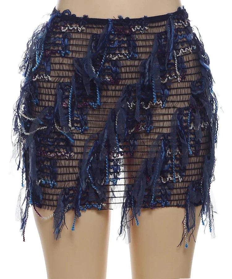Colorful Tassel Skirt