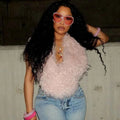 Niya Backless Bandage Fur Top