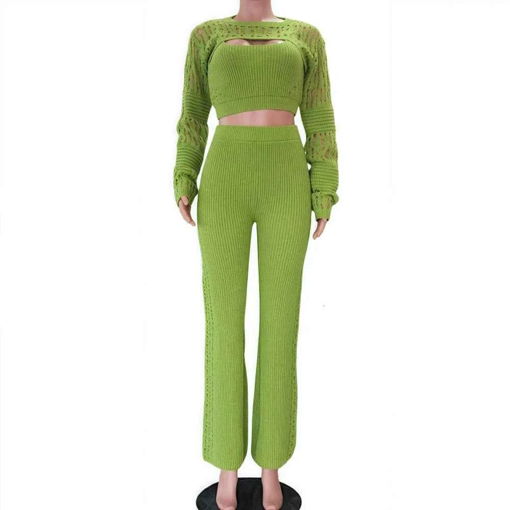 Lovely Knit Pants Set