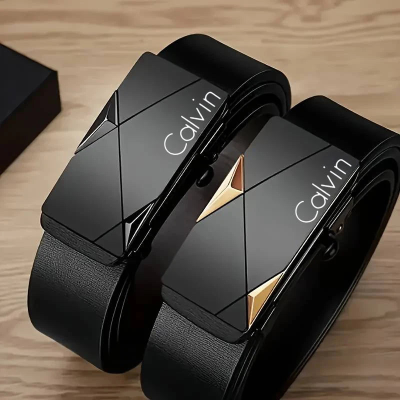 Stylish Men's PU Leather Belt - Fashion Belts for Daily Life, Leisure,