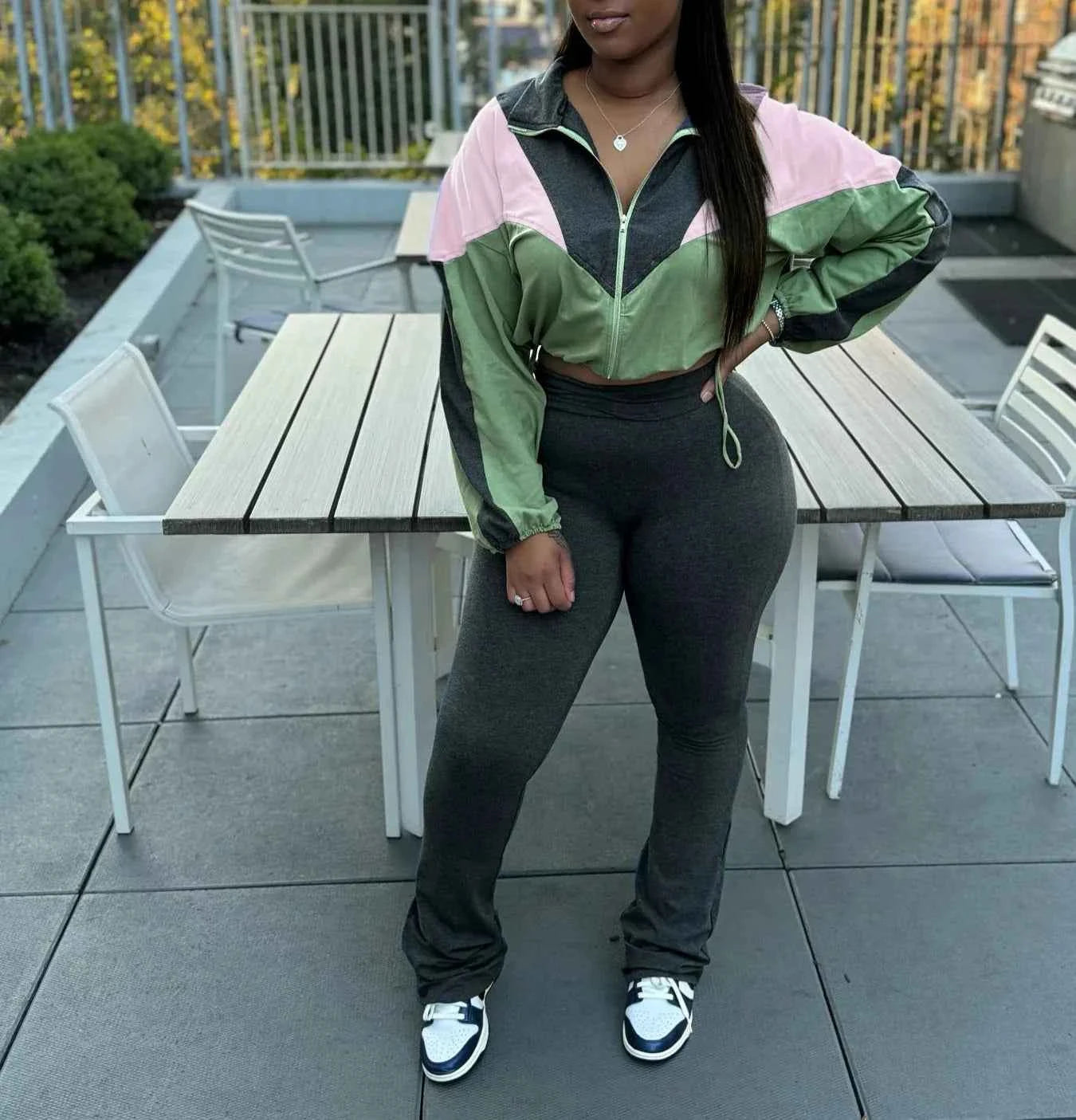 Just Cropped Tracksuit Set