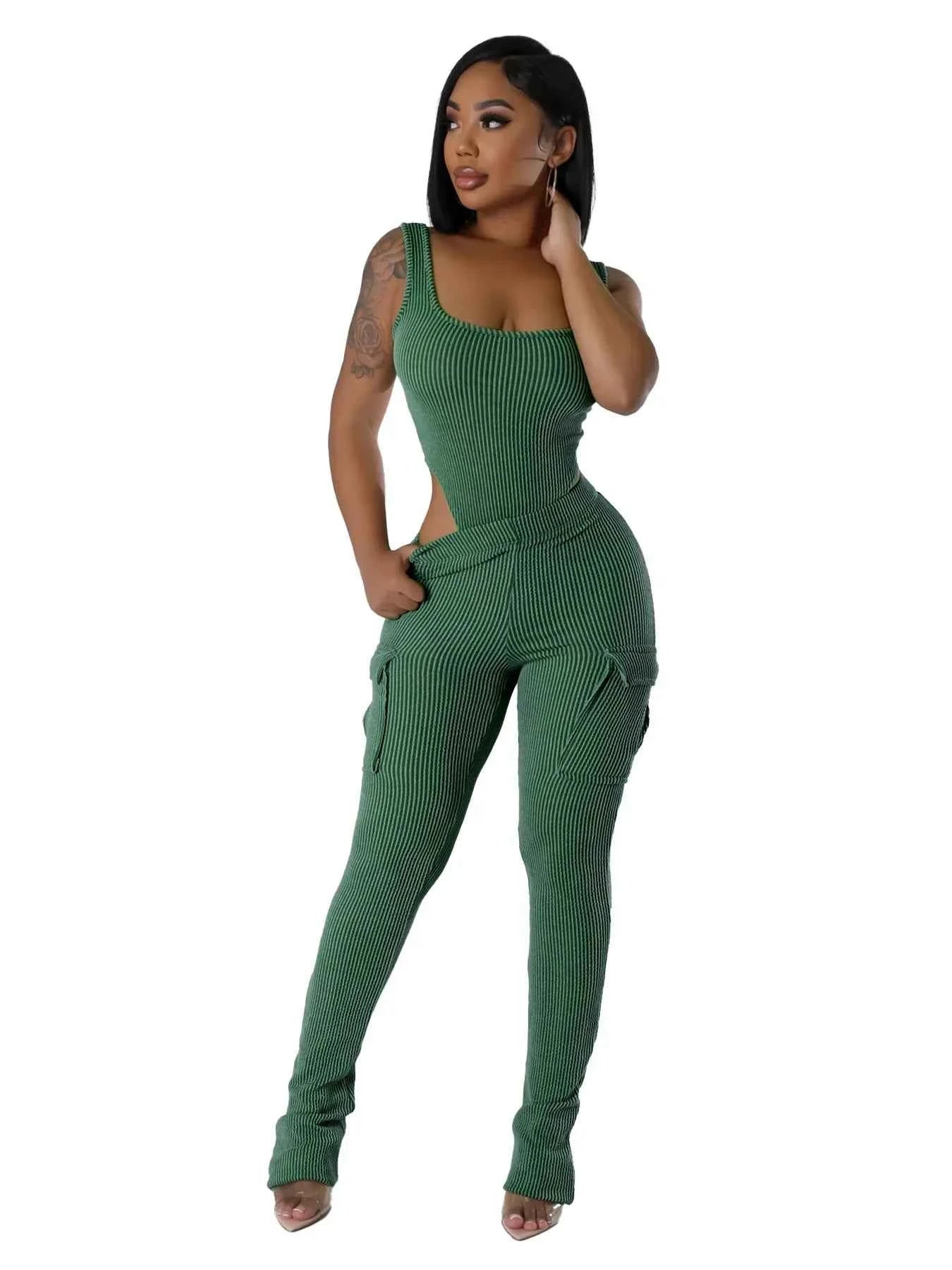 Cargo Pants with Pockets Set