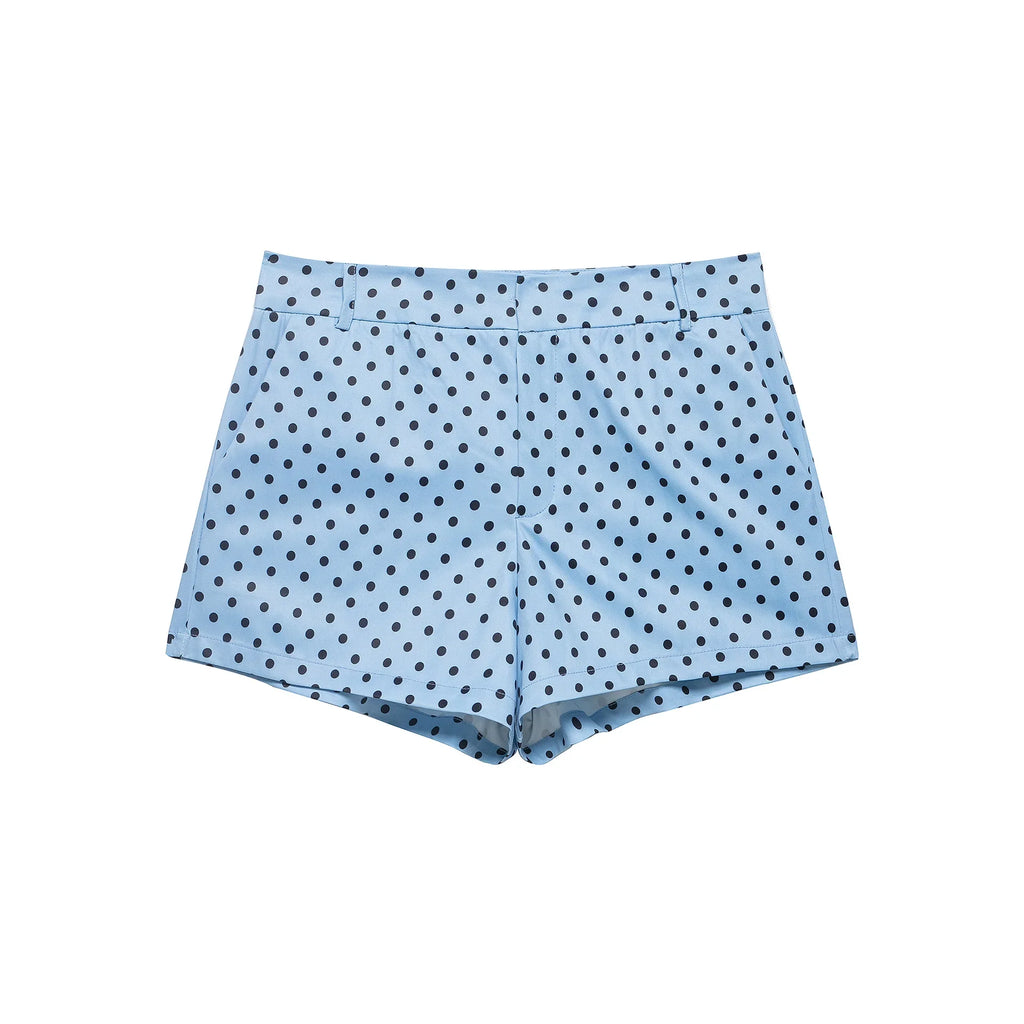 Polka Dot Print Jacket Two-Piece Set